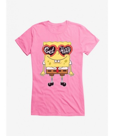 Exclusive Price SpongeBob SquarePants Get Happy Girls T-Shirt $7.97 T-Shirts