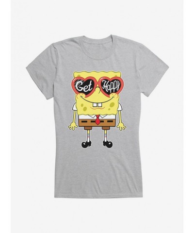 Exclusive Price SpongeBob SquarePants Get Happy Girls T-Shirt $7.97 T-Shirts