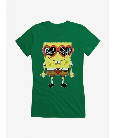 Exclusive Price SpongeBob SquarePants Get Happy Girls T-Shirt $7.97 T-Shirts