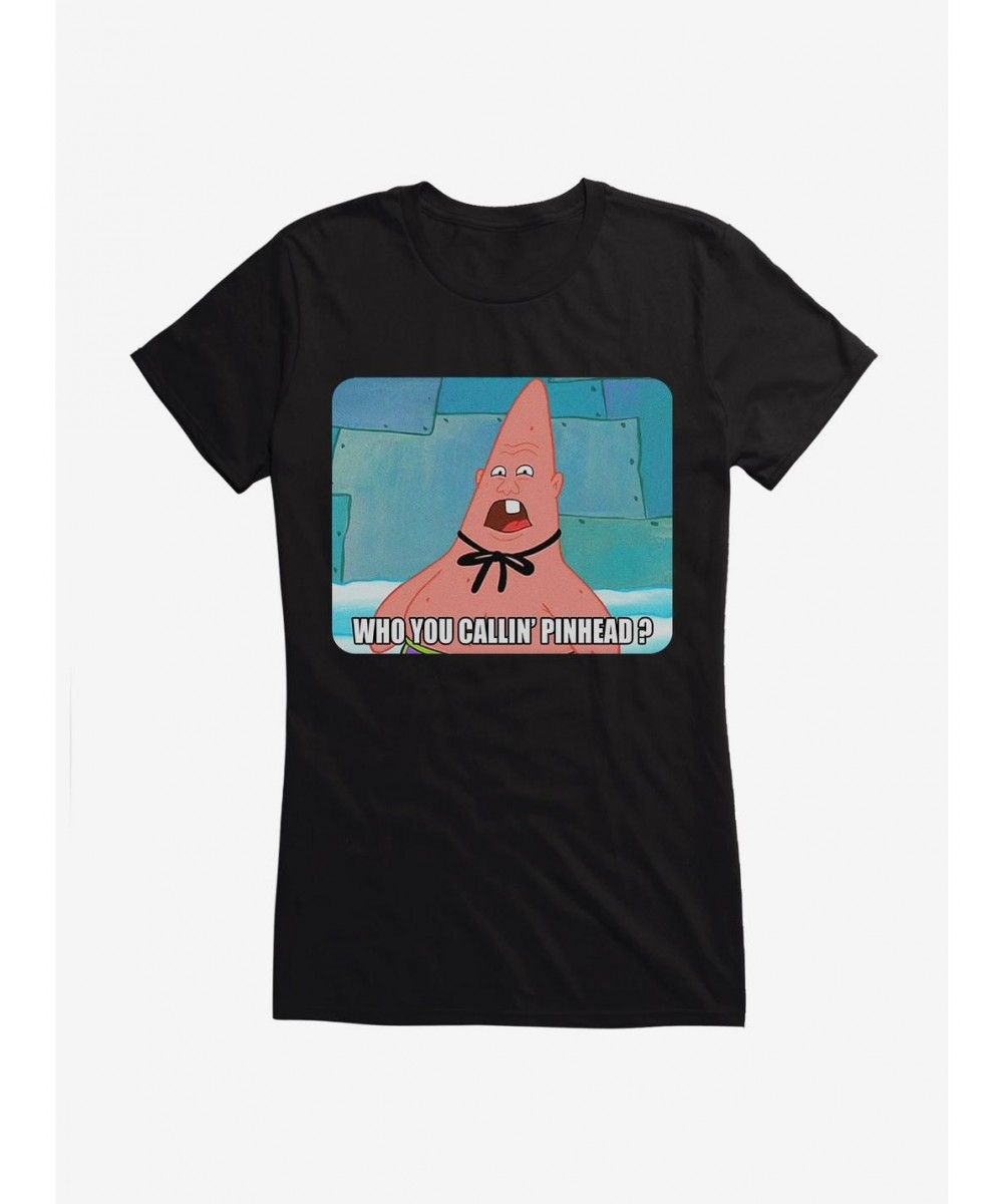 Fashion SpongeBob Pinhead Girls T-Shirt $7.37 T-Shirts