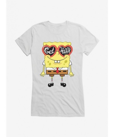 Exclusive Price SpongeBob SquarePants Get Happy Girls T-Shirt $7.97 T-Shirts