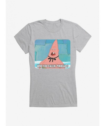 Fashion SpongeBob Pinhead Girls T-Shirt $7.37 T-Shirts