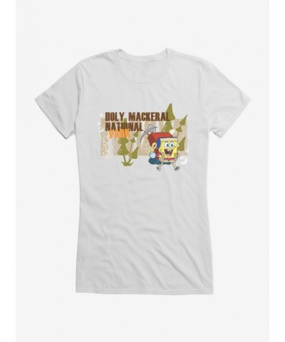 Big Sale SpongeBob SquarePants Holy Mackeral National Park Girls T-Shirt $9.76 T-Shirts