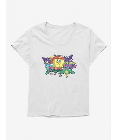 Trendy SpongeBob SquarePants Hip Hop Jellyfish Jammin' Girls T-Shirt Plus Size $8.61 T-Shirts