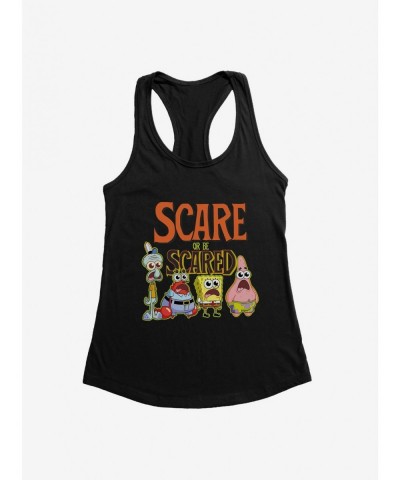 Discount SpongeBob SquarePants Scare Or Be Scared Girls Tank $9.56 Tanks