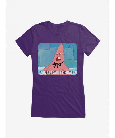 Fashion SpongeBob Pinhead Girls T-Shirt $7.37 T-Shirts