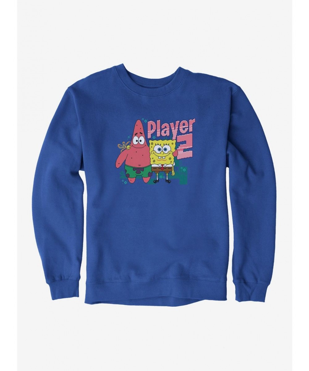 Flash Sale SpongeBob SquarePants Player 2 Duo Sweatshirt $11.51 Sweatshirts