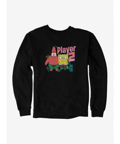 Flash Sale SpongeBob SquarePants Player 2 Duo Sweatshirt $11.51 Sweatshirts