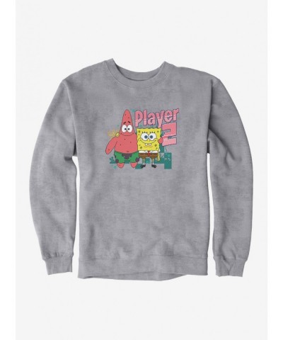 Flash Sale SpongeBob SquarePants Player 2 Duo Sweatshirt $11.51 Sweatshirts