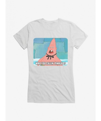 Fashion SpongeBob Pinhead Girls T-Shirt $7.37 T-Shirts