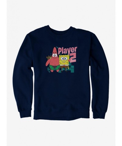 Flash Sale SpongeBob SquarePants Player 2 Duo Sweatshirt $11.51 Sweatshirts