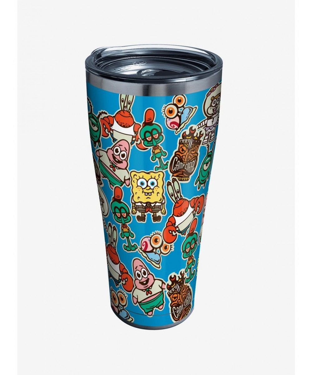 Crazy Deals Spongebob Squarepants 30oz Stainless Steel Tumbler With Lid $16.61 Tumblers