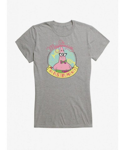 Flash Sale Spongebob Squarepants Patrick Is Mayo An Instrument Girls T-Shirt $8.76 T-Shirts