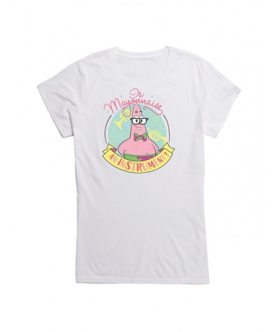 Flash Sale Spongebob Squarepants Patrick Is Mayo An Instrument Girls T-Shirt $8.76 T-Shirts