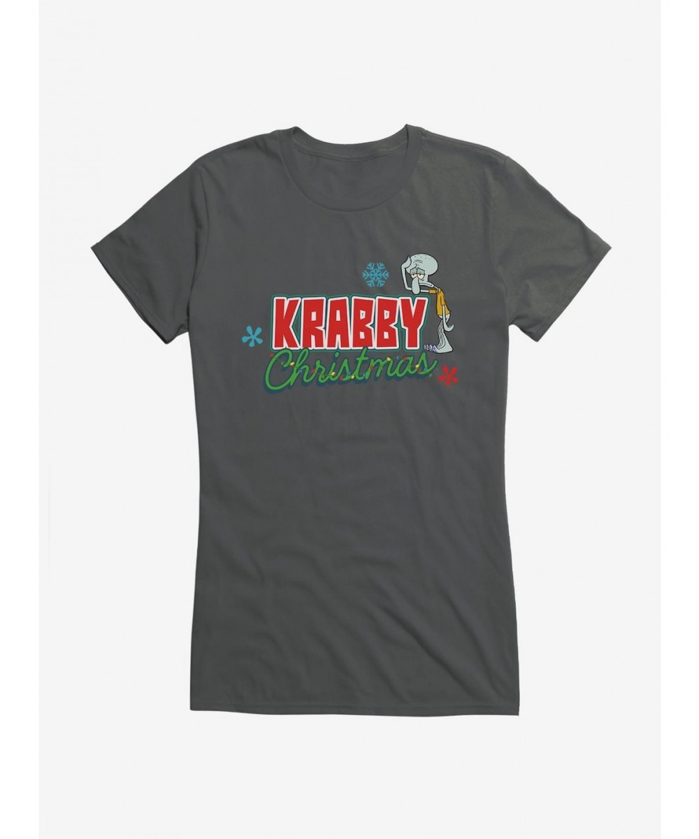 Value Item SpongeBob SquarePants Krabby Christmas Lights Girls T-Shirt $6.37 T-Shirts