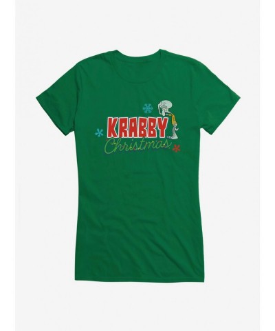 Value Item SpongeBob SquarePants Krabby Christmas Lights Girls T-Shirt $6.37 T-Shirts