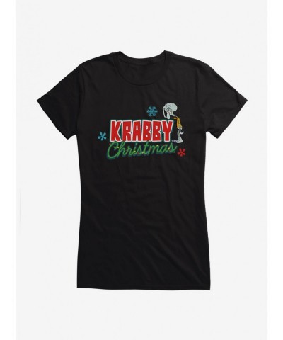 Value Item SpongeBob SquarePants Krabby Christmas Lights Girls T-Shirt $6.37 T-Shirts