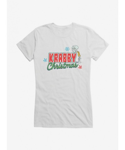 Value Item SpongeBob SquarePants Krabby Christmas Lights Girls T-Shirt $6.37 T-Shirts