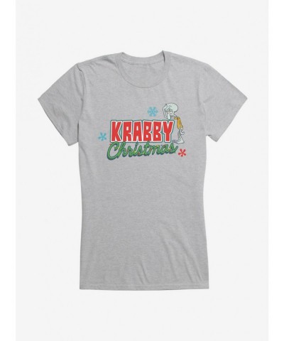 Value Item SpongeBob SquarePants Krabby Christmas Lights Girls T-Shirt $6.37 T-Shirts