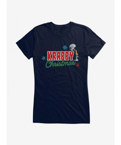 Value Item SpongeBob SquarePants Krabby Christmas Lights Girls T-Shirt $6.37 T-Shirts