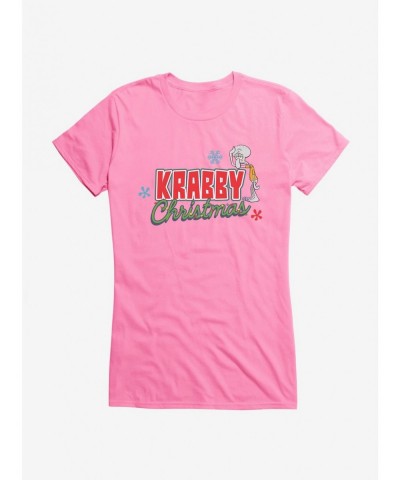 Value Item SpongeBob SquarePants Krabby Christmas Lights Girls T-Shirt $6.37 T-Shirts