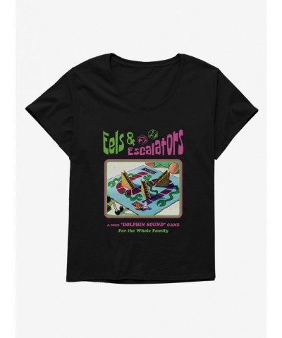 Best Deal SpongeBob SquarePants Eels and Escalators Game Girls T-Shirt Plus Size $11.56 T-Shirts