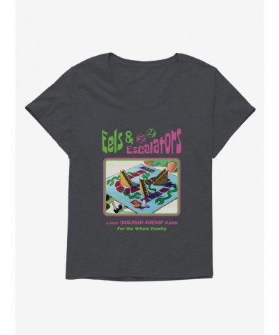 Best Deal SpongeBob SquarePants Eels and Escalators Game Girls T-Shirt Plus Size $11.56 T-Shirts