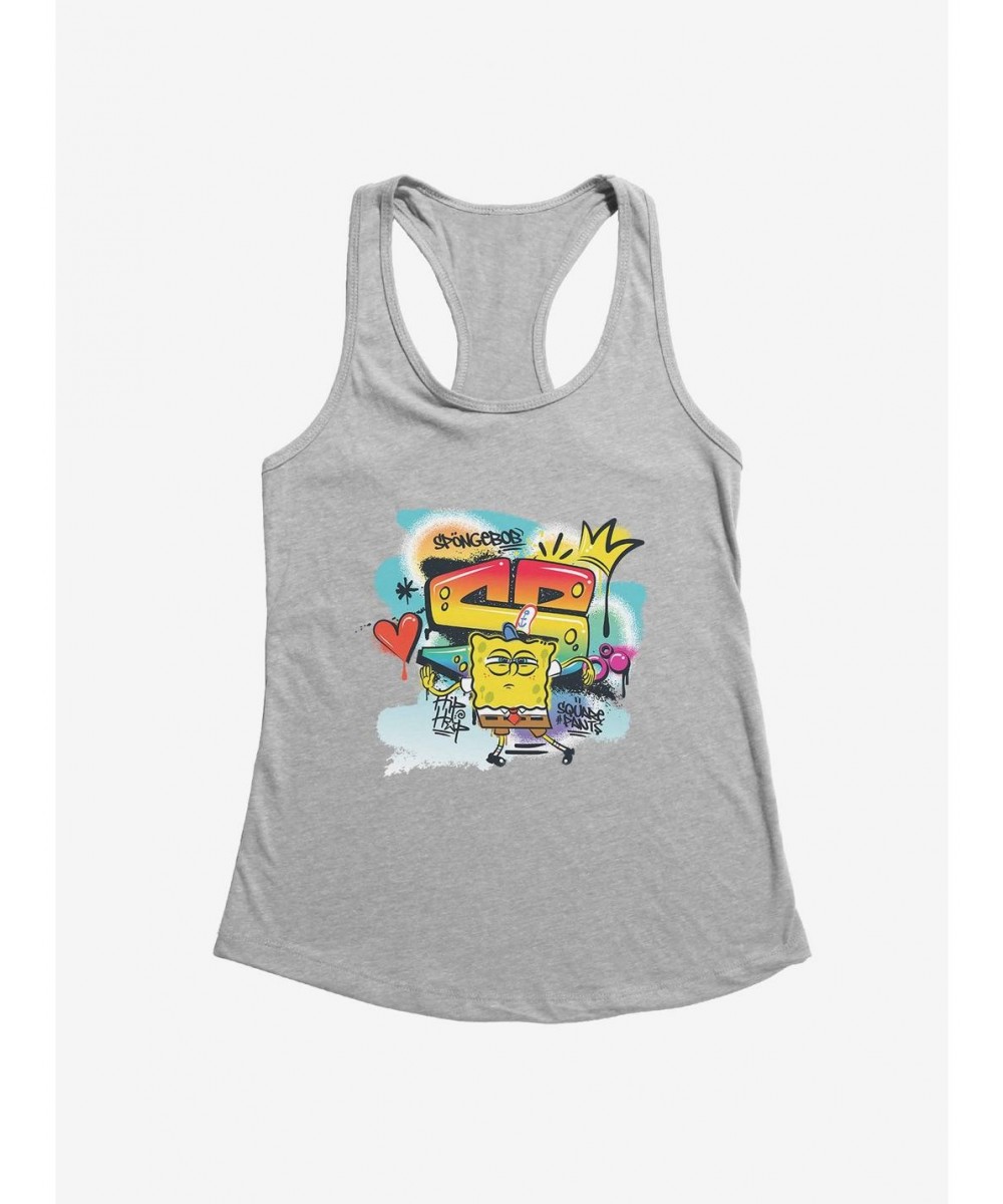 Flash Sale SpongeBob SquarePants Hip Hop King Girls Tank $6.57 Tanks