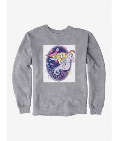 Best Deal SpongeBob SquarePants Stellar Ride Seahorse Sweatshirt $12.10 Sweatshirts