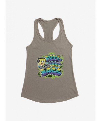 Hot Sale SpongeBob SquarePants Hip Hop Feel That Bass Girls Tank $9.56 Tanks