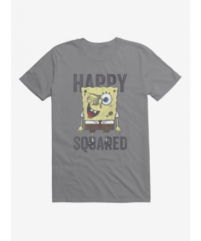 Flash Sale SpongeBob SquarePants Happy Squared Sponge T-Shirt $8.41 T-Shirts