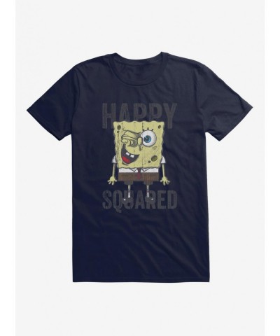 Flash Sale SpongeBob SquarePants Happy Squared Sponge T-Shirt $8.41 T-Shirts