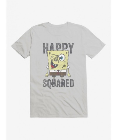 Flash Sale SpongeBob SquarePants Happy Squared Sponge T-Shirt $8.41 T-Shirts