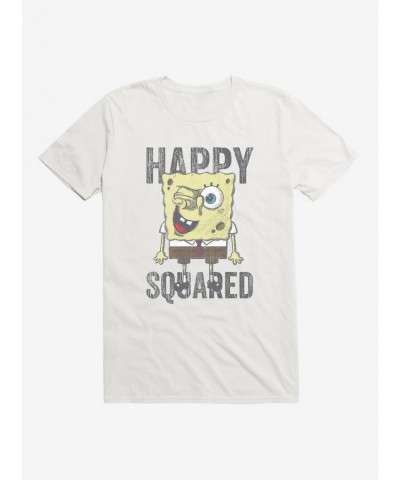 Flash Sale SpongeBob SquarePants Happy Squared Sponge T-Shirt $8.41 T-Shirts