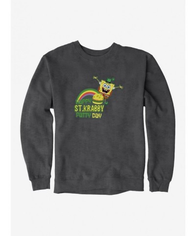 Best Deal SpongeBob SquarePants Happy St. Krabby Patty Day Sweatshirt $8.86 Sweatshirts