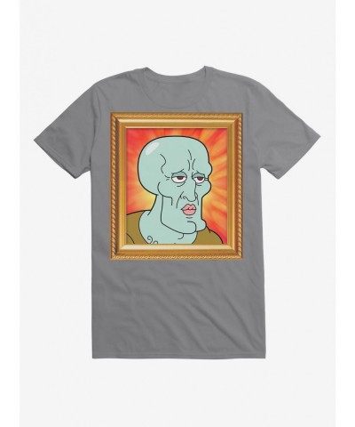 Hot Selling Spongebob Squidward Handsome Portrait T-Shirt $8.60 T-Shirts