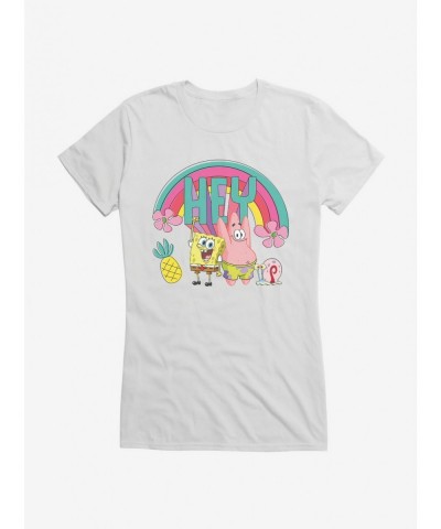 Seasonal Sale SpongeBob SquarePants Hey Dynamic Duo Girls T-Shirt $9.96 T-Shirts