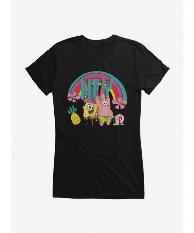 Seasonal Sale SpongeBob SquarePants Hey Dynamic Duo Girls T-Shirt $9.96 T-Shirts