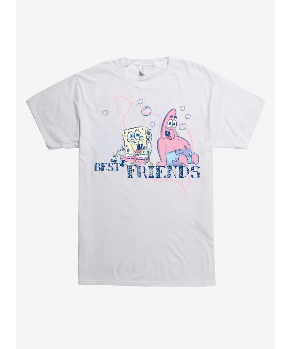 Bestselling SpongeBob SquarePants Best Friends Pastel T-Shirt $8.41 T-Shirts