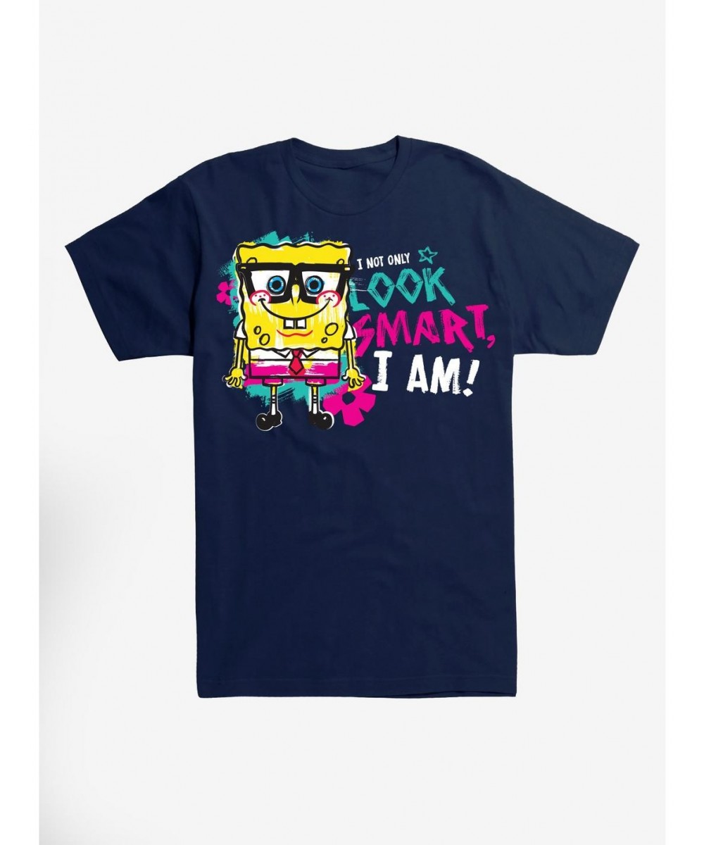 Cheap Sale SpongeBob Smart T-Shirt $8.08 T-Shirts