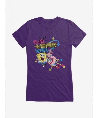 Low Price SpongeBob SquarePants Go Team Kelp Gary Race Girls T-Shirt $8.37 T-Shirts