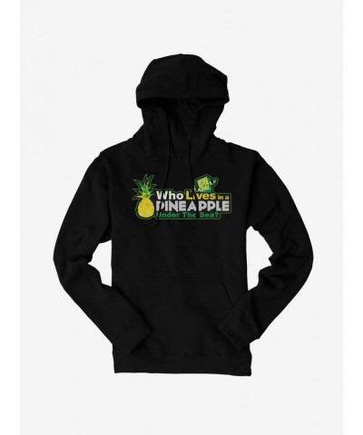 Flash Sale SpongeBob SquarePants Lives In A Pineapple Under The Sea Hoodie $15.80 Hoodies