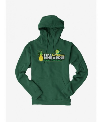 Flash Sale SpongeBob SquarePants Lives In A Pineapple Under The Sea Hoodie $15.80 Hoodies