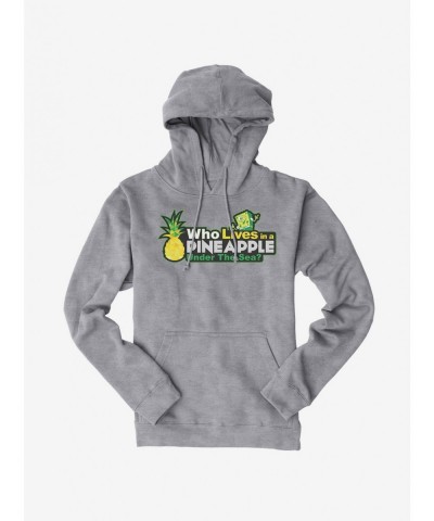 Flash Sale SpongeBob SquarePants Lives In A Pineapple Under The Sea Hoodie $15.80 Hoodies