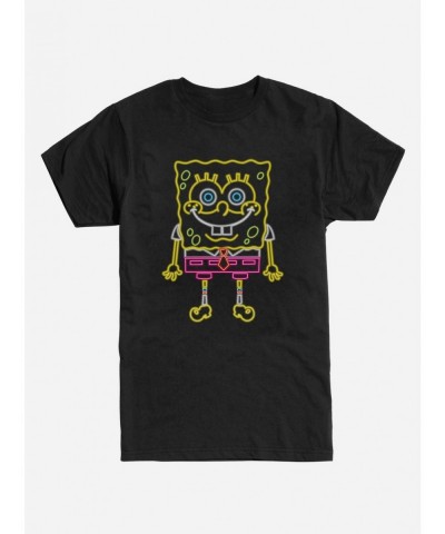 Limited-time Offer Spongebob Squarepants Neon Bob T-Shirt $8.99 T-Shirts