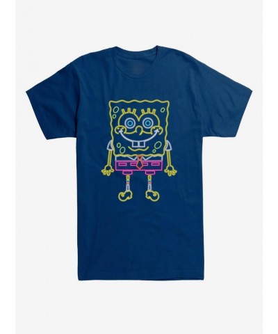 Limited-time Offer Spongebob Squarepants Neon Bob T-Shirt $8.99 T-Shirts