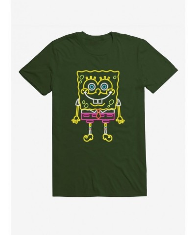 Limited-time Offer Spongebob Squarepants Neon Bob T-Shirt $8.99 T-Shirts