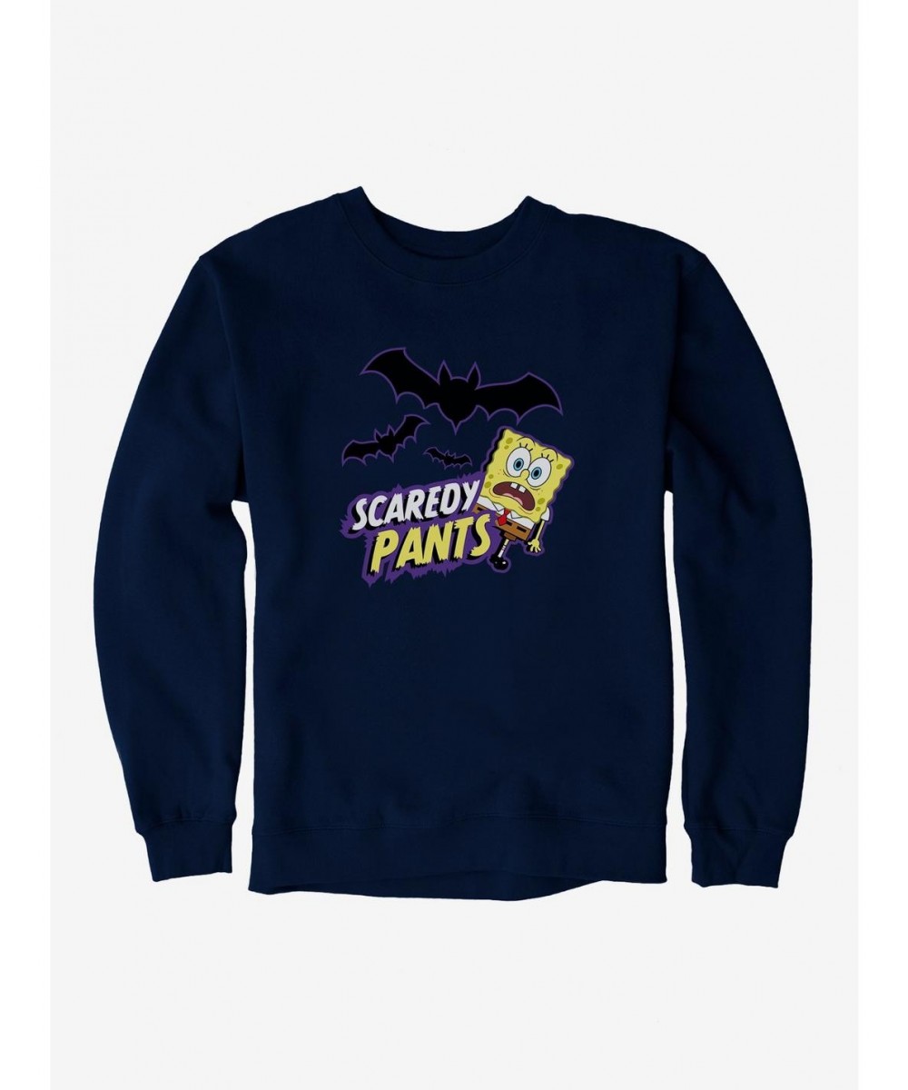 Clearance SpongeBob SquarePants Scaredy Pants Sweatshirt $12.69 Sweatshirts