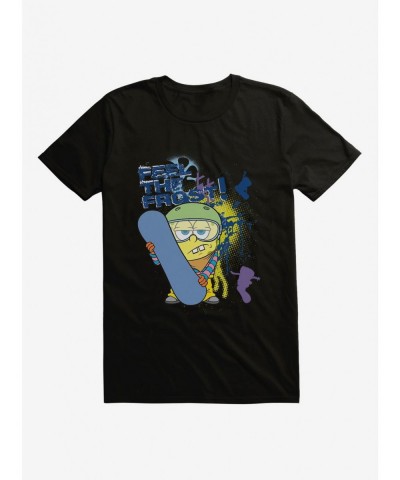 Hot Sale SpongeBob SquarePants Feel The Frost T-Shirt $6.69 T-Shirts