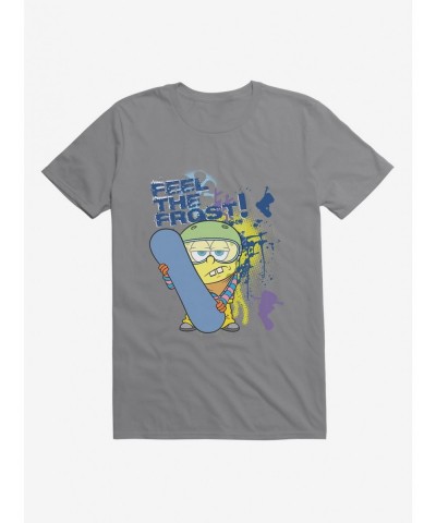 Hot Sale SpongeBob SquarePants Feel The Frost T-Shirt $6.69 T-Shirts